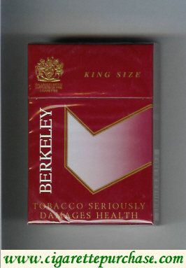 Berkeley king size cigarettes red